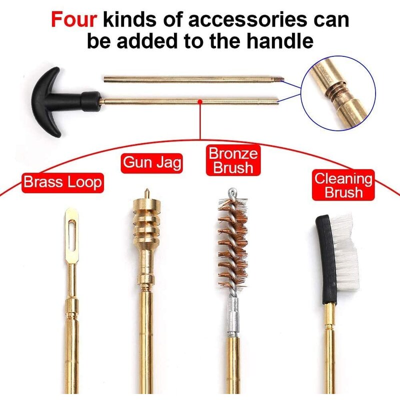 Gun Cleaning Kit Factory - OEM Brass Rod Multiple Brush .22 .357 .380