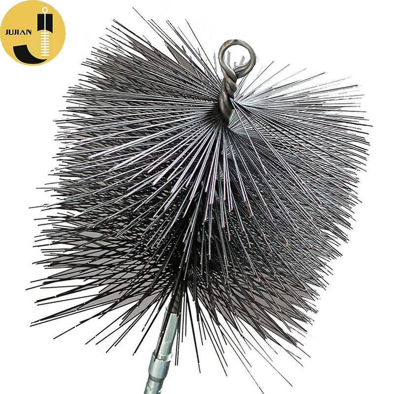 Chimney Cleaning Brush Manufacturer - OEM Wholesale 8inch 10inch Round Steel