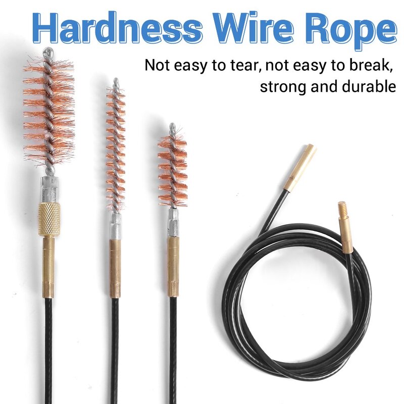 Gun Bore Brushes Kit Factory - OEM Multi Caliber Flexible Threaded Cables