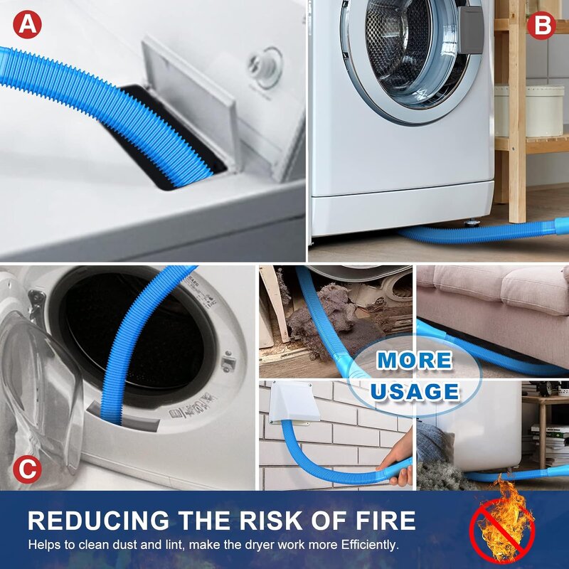 Dryer Vent Cleaner Kit Manufacturer - OEM 2 Pieces Long Flexible Vacuum Brush