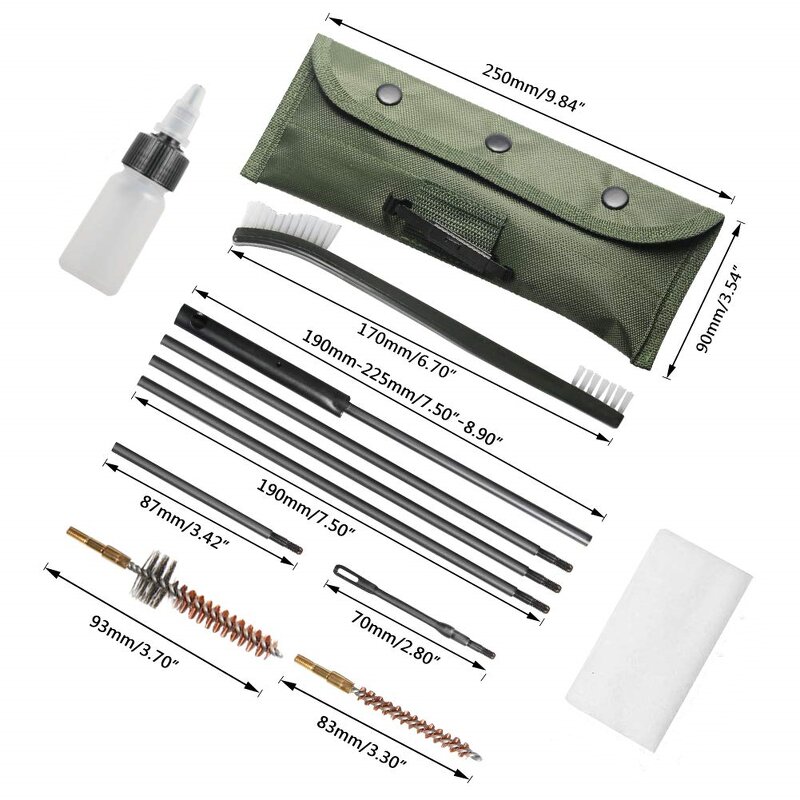 Gun Cleaning Brush Kit Manufacturer - OEM 11 Pcs Includes .22 Caliber Bore