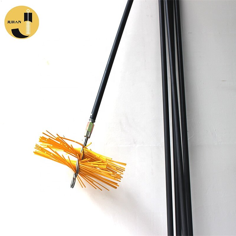 Chimney Sweeping Brush Set Manufacturer - OEM Plastic Soft Brush With Rod