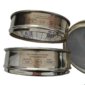 Test Sieve Manufacturer - OEM ASTM E11 ISO 3310 Standard Soil