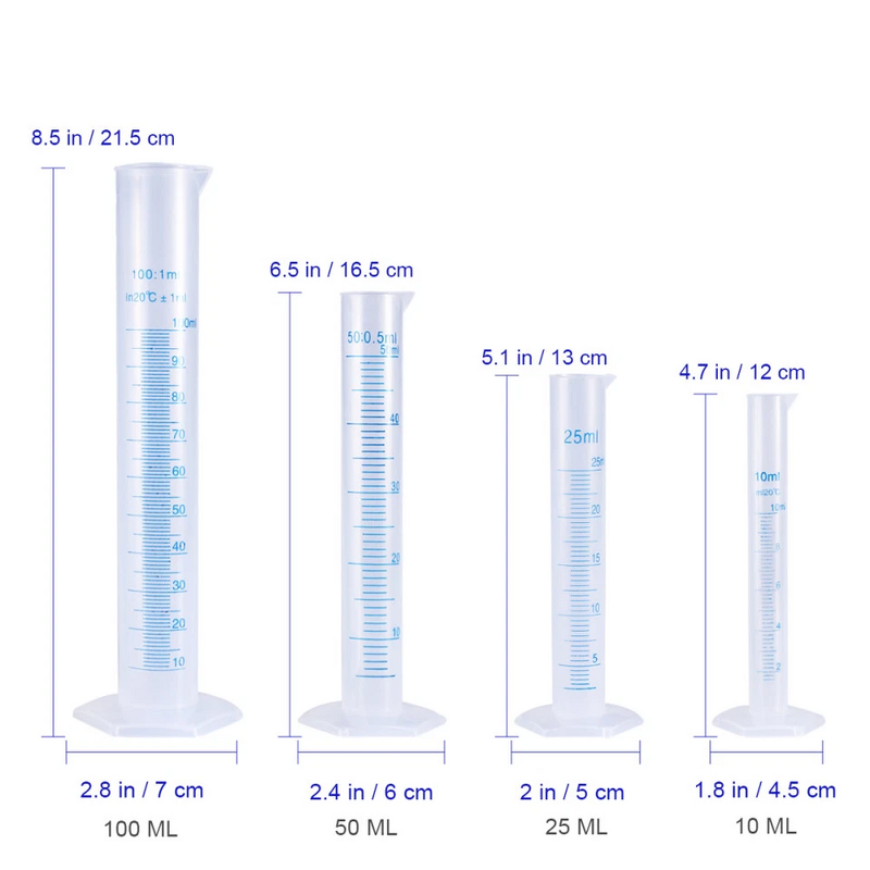 Measuring Cylinders Factory - OEM Lab Plastic 25-1000ml Precise
