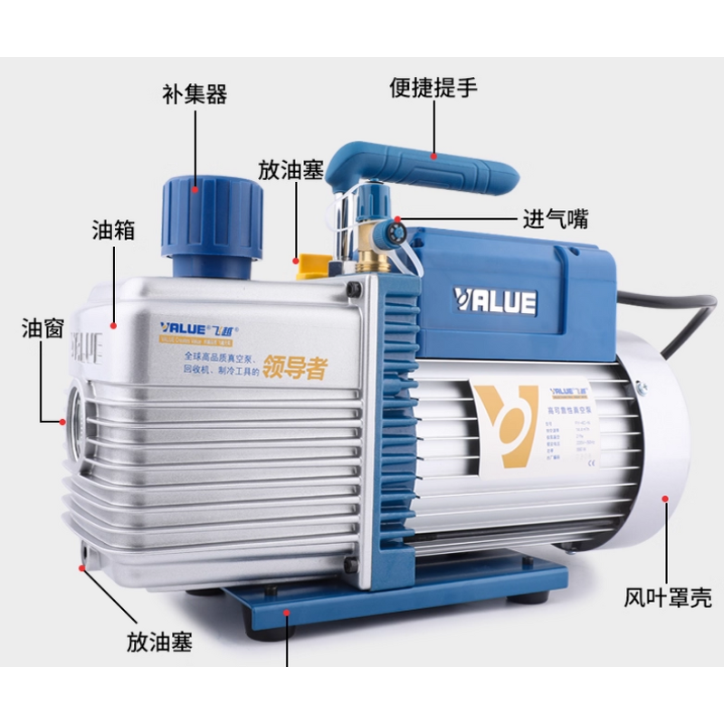 Vacuum Pump Manufacturer - OEM 110V Single Stage 1 Liter Stainless
