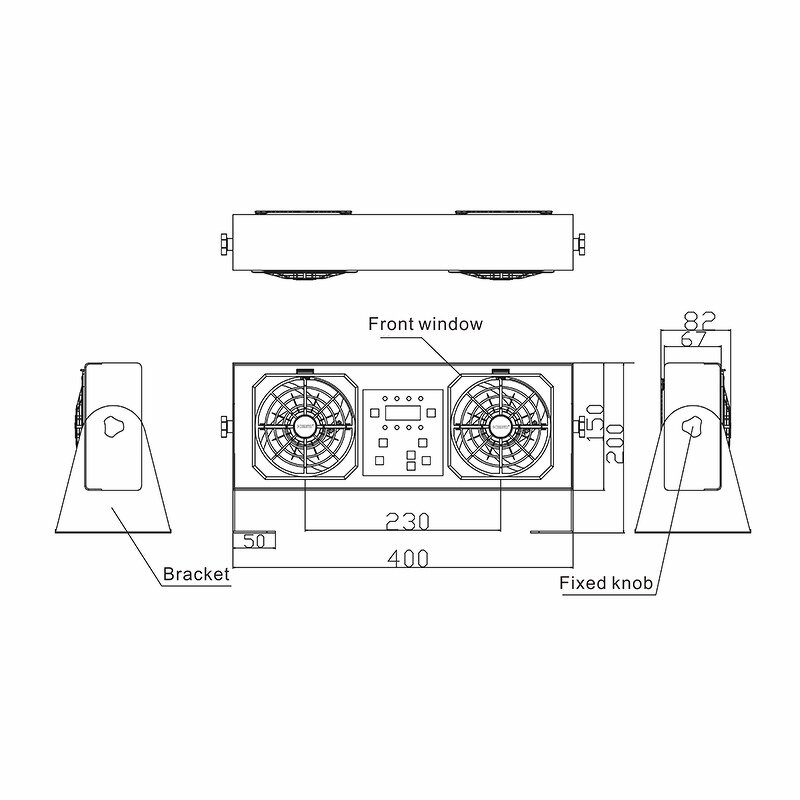 ESD Ionizer Blower Manufacturer - OEM KF-40AR Two Head Benchtop