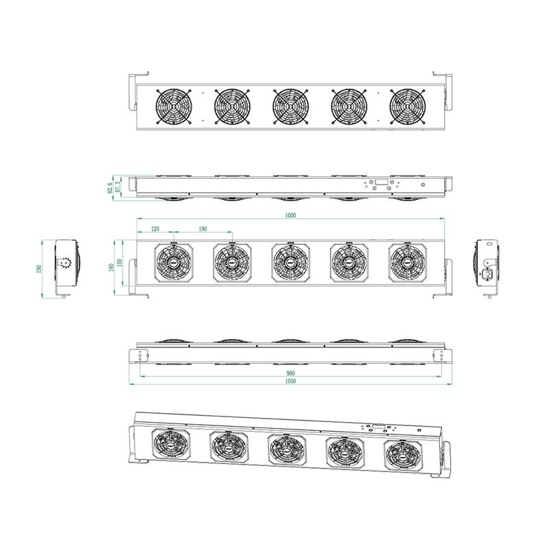 Overhead Ionizer Factory - OEM KESD Brand Kf-100AR Multi-head