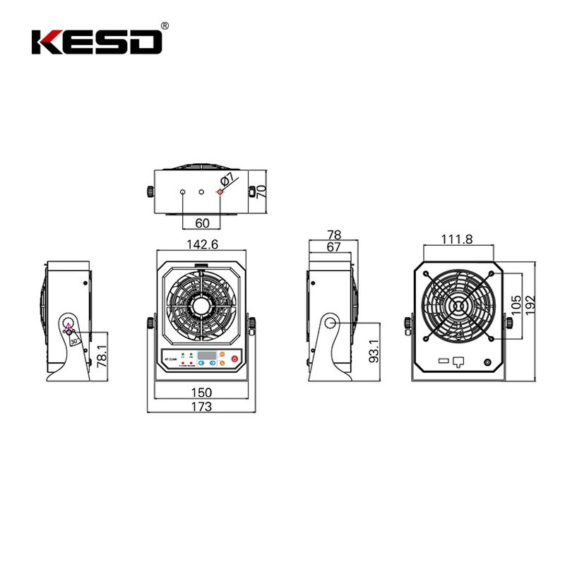 Ionizing Air Blower Supplier - OEM KF-21AW High Pressure Anti Static