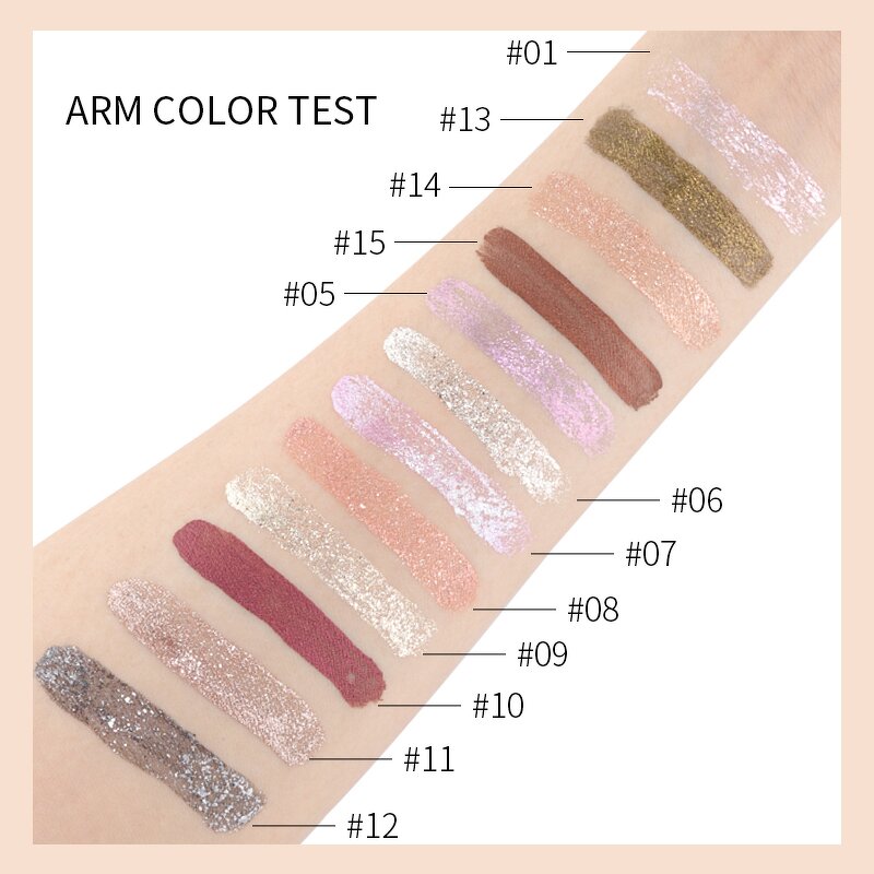 Liquid Eyeshadow Factory - OEM Private Label 12 Colors Metallic