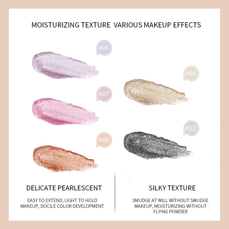 Liquid Eyeshadow Factory - OEM Private Label 12 Colors Metallic