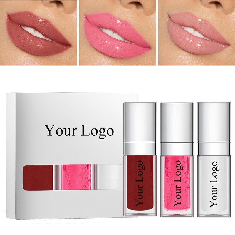 Lip Plumper Set Manufacturer - OEM 3 in 1 Custom Plumping Gloss