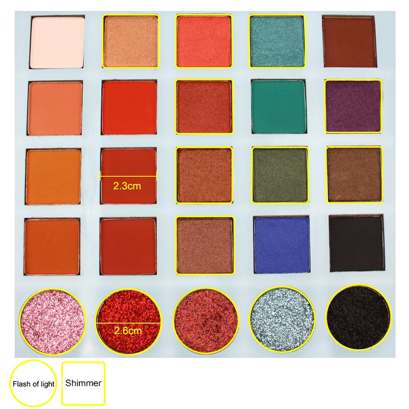 Multi Colored Eyeshadow Palettes Supplier - OEM Wholesale No Name 25
