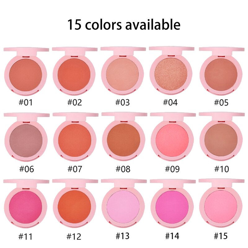 Powder Cheek Blush Manufacturer - OEM Customized logo Cosmetics Vegan