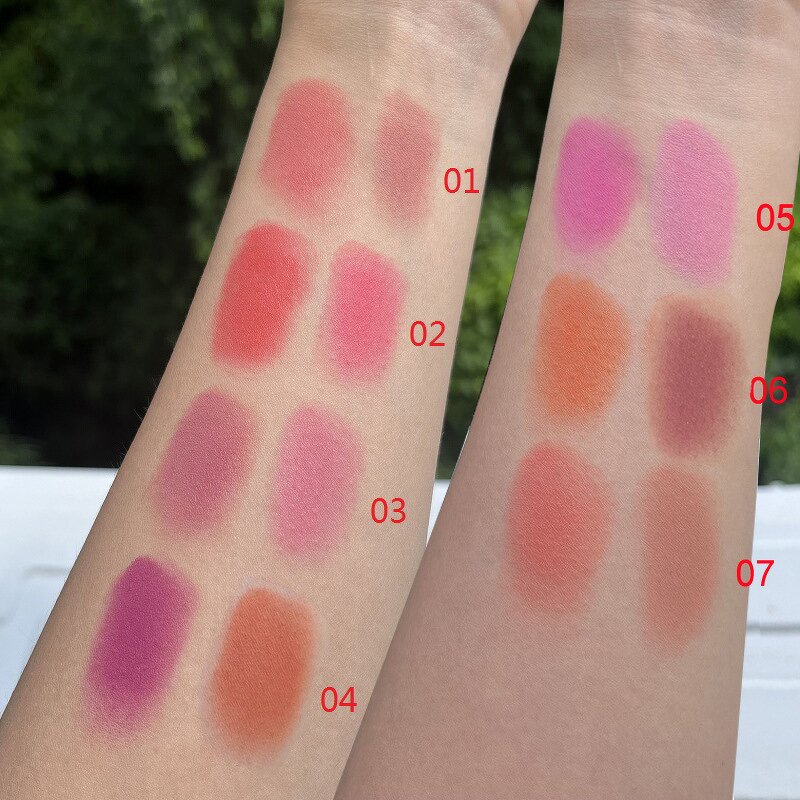 2 in 1 Blusher Supplier - OEM HOT SALE Cheek Natural Glow 7 Colors