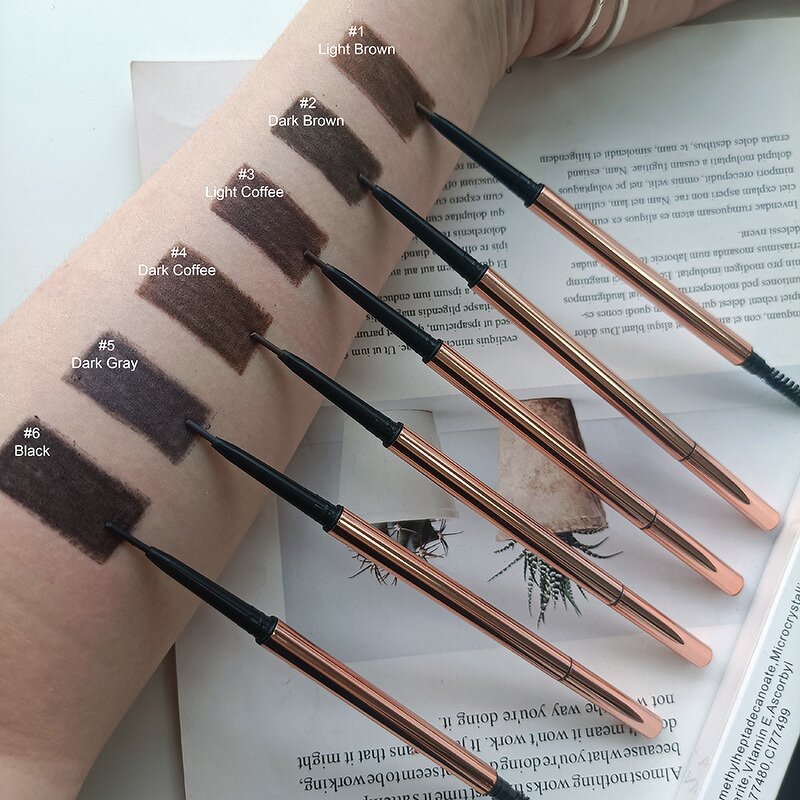 Eyebrow Pencil Factory - OEM High Quality Twist up Rose Gold Vegan