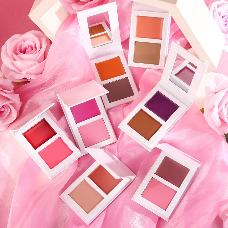 2 in 1 Blusher Supplier - OEM HOT SALE Cheek Natural Glow 7 Colors