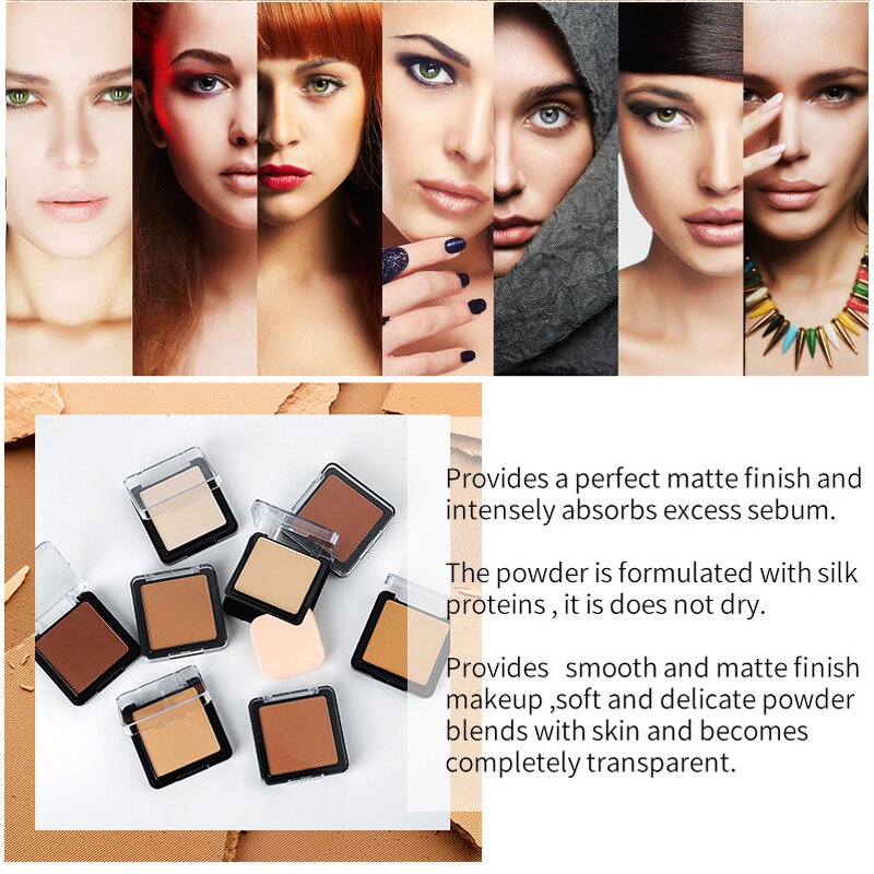 Pressed Powder Manufacturer - OEM High Quantity 19 Colors Matte Compact