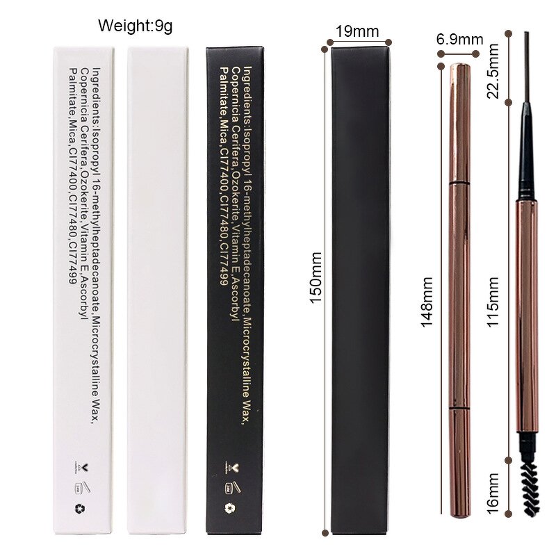 Eyebrow Pencil Factory - OEM High Quality Twist up Rose Gold Vegan