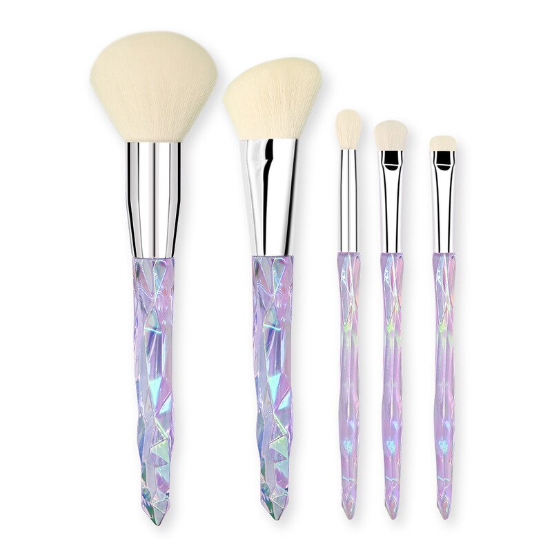 Glitter Makeup Brush Set Factory - OEM Bling Crystal Handle 5pcs