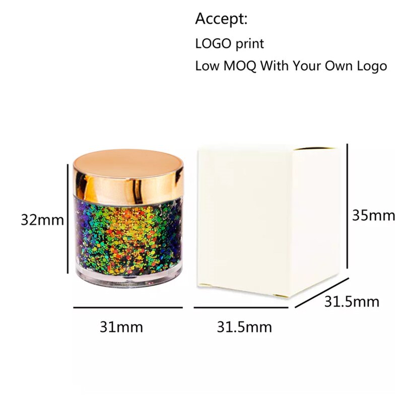 Mermaid Eyeshadow Supplier - OEM Private Label Loose Powder Chameleon