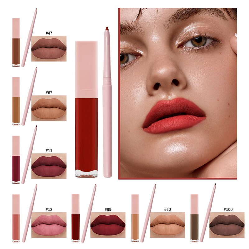 2In1 Lip Makeup Set Manufacturer - OEM Hot Selling High Pigment Vegan