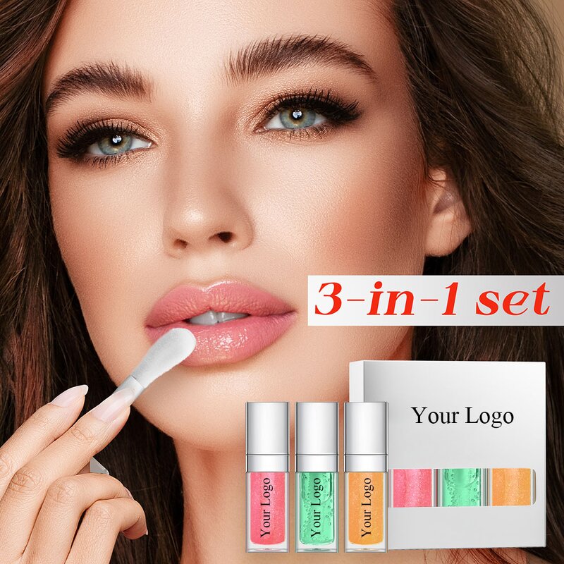 Lip Plumper Set Manufacturer - OEM 3 in 1 Custom Plumping Gloss