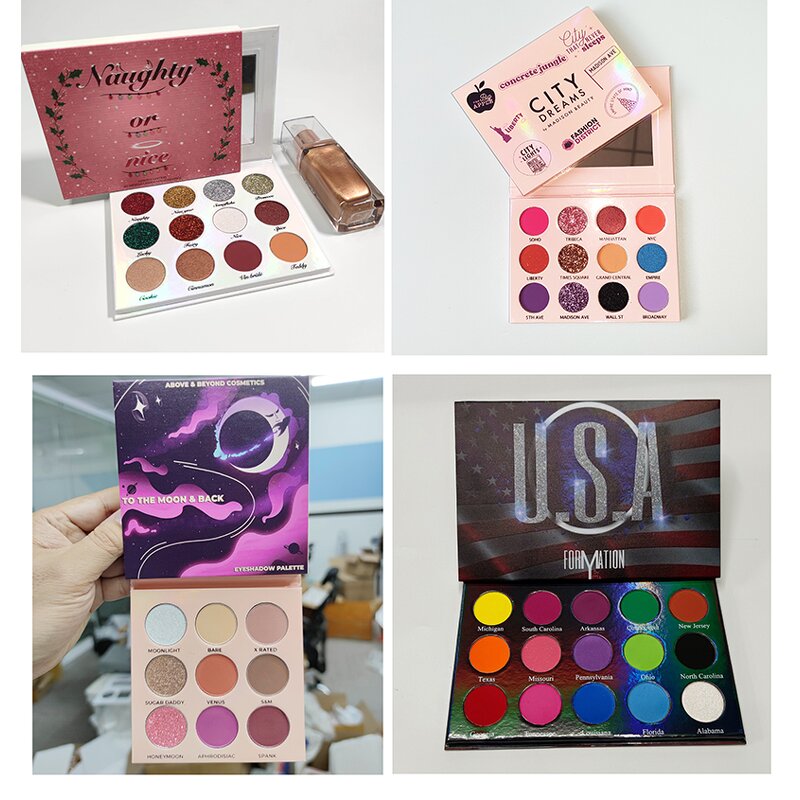 DIY Eyeshadow Pan Factory - OEM Wholesale High Pigment 9 Square Custom