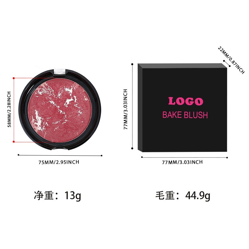 Baked Blush Palette Manufacturer - OEM Private Label for Face Brightening