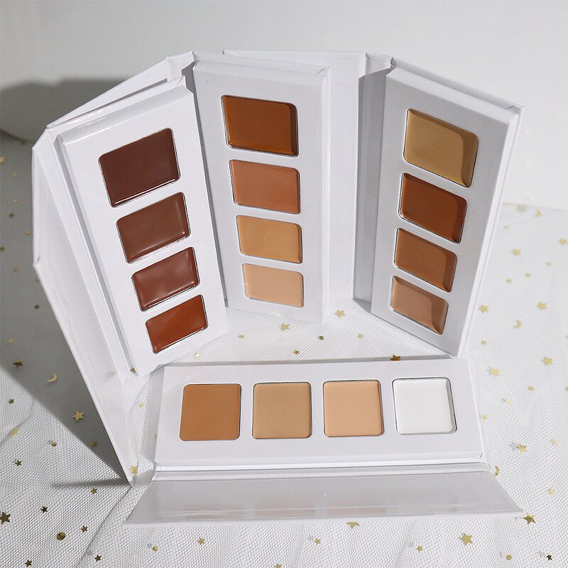 Cream Concealer Palette Factory - OEM Custom Full Coverage 4 Colors