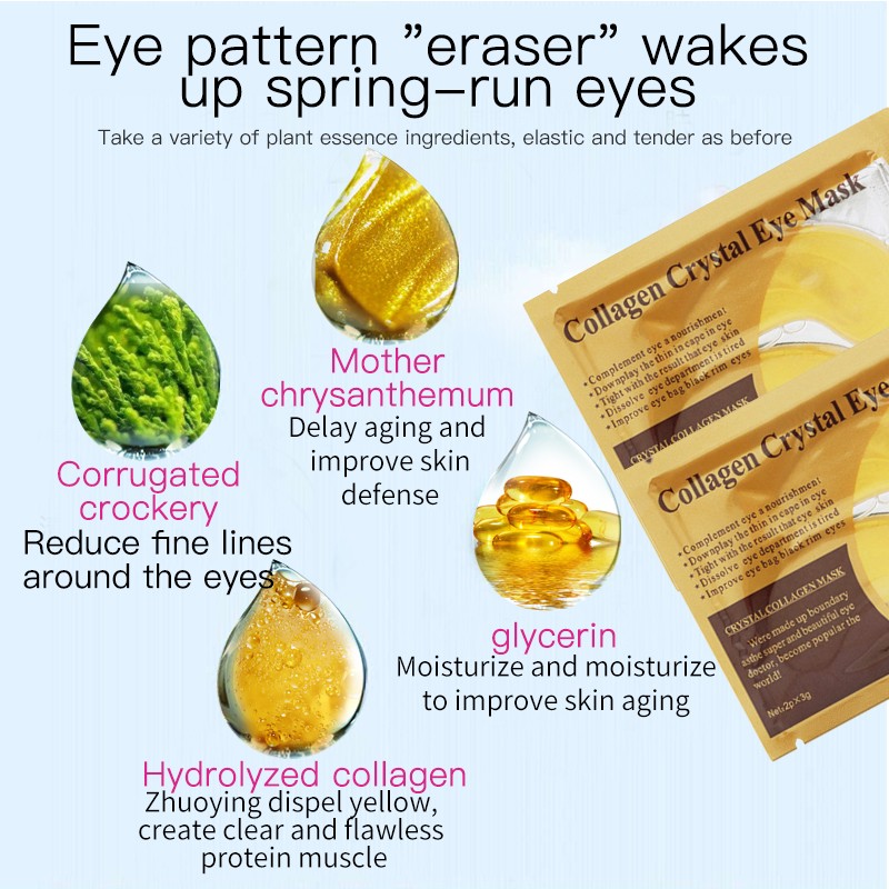 Collagen Eye Mask Manufacturer - Bulk Best Selling Collagen Eye Mask Crystal Eyelid Patch