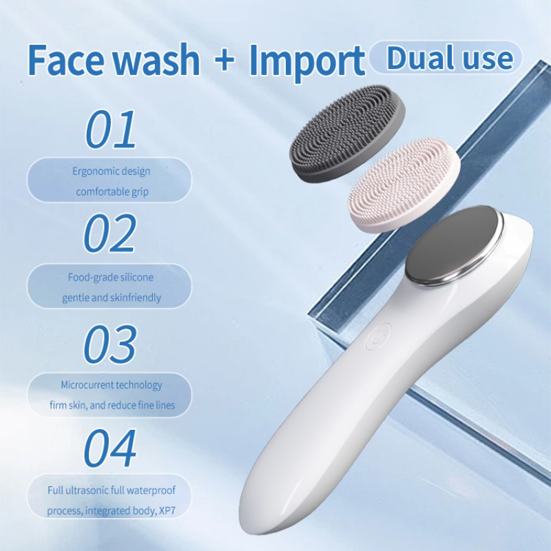 Electric Face Brush Factory - Bulk Handheld Electric Facial Cleansing Microcurrent Beauty