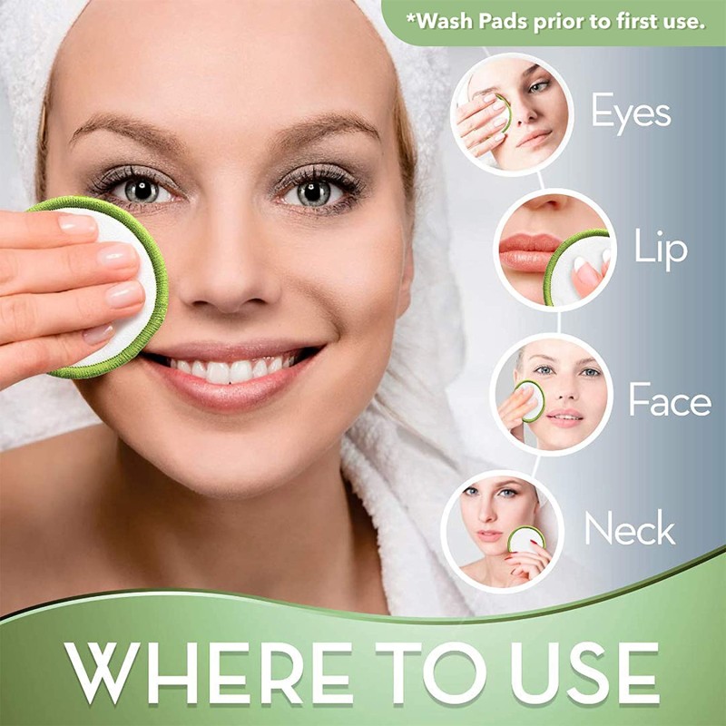 Facial Cotton Rounds Supplier - Bulk Washable Eco-friendly Natural Organic Reusable Facial