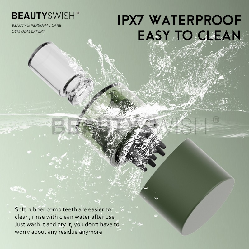 Vibrating Head Massager Manufacturer - OEM New Cordless Electric Scalp Massager Brush Comb