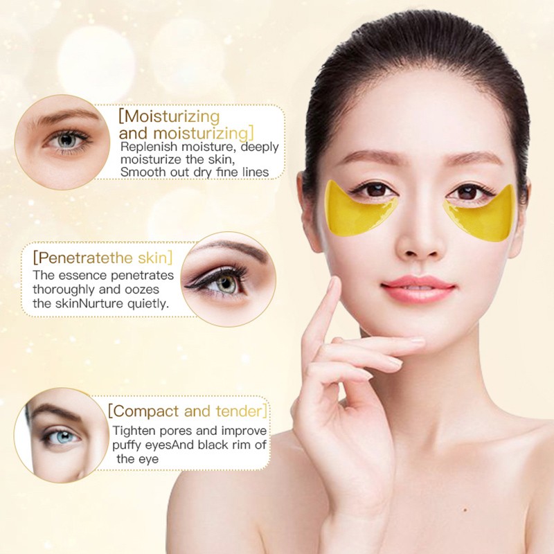 Gold Eye Patch Manufacturer - OEM 24K Gold Eye Patch 60 Pieces Factory Wholesale Improve