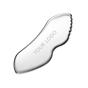 Guasha Board Factory - OEM Custom logo Stainless Steel Guasha Board Manual Scraping