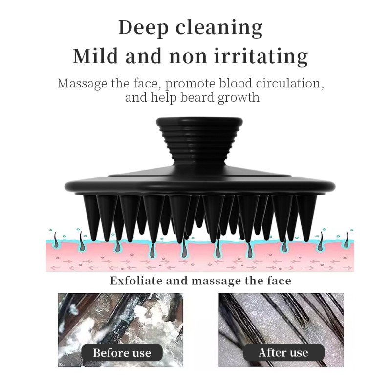 Silicone Scrubber Factory - OEM New Upgrade Multifunction Silicone Scrubber Ergonomic No-Slip