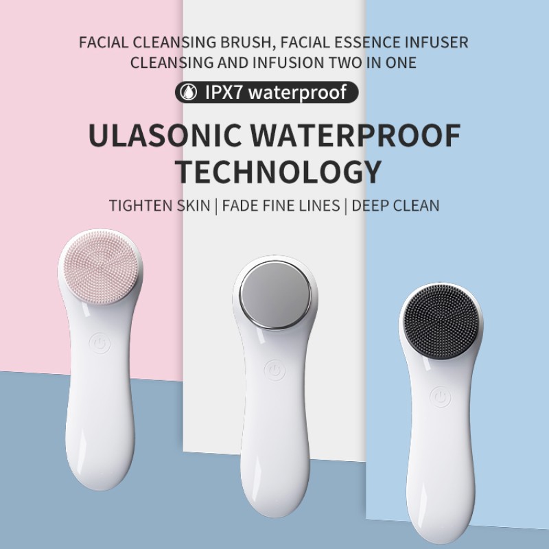 Facial Cleaning Brush Factory - OEM 2025 Latest Portable Electric Silicone Vibrating