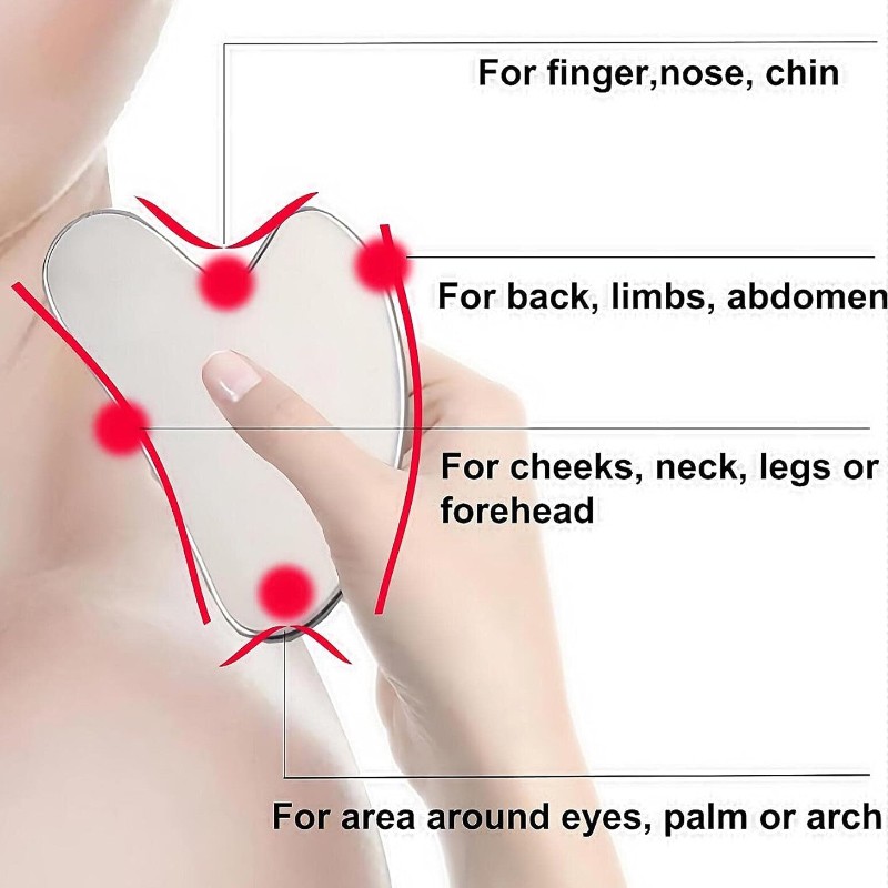 Guasha Tool Manufacturer - Bulk Wholesale Hand Held Stainless Steel Metal Guasha Facial