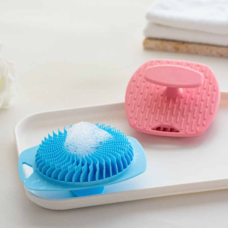 Silicone Bath Brush Factory - OEM Reusable Silicone Bath Brush Back Exfoliating Cleansing