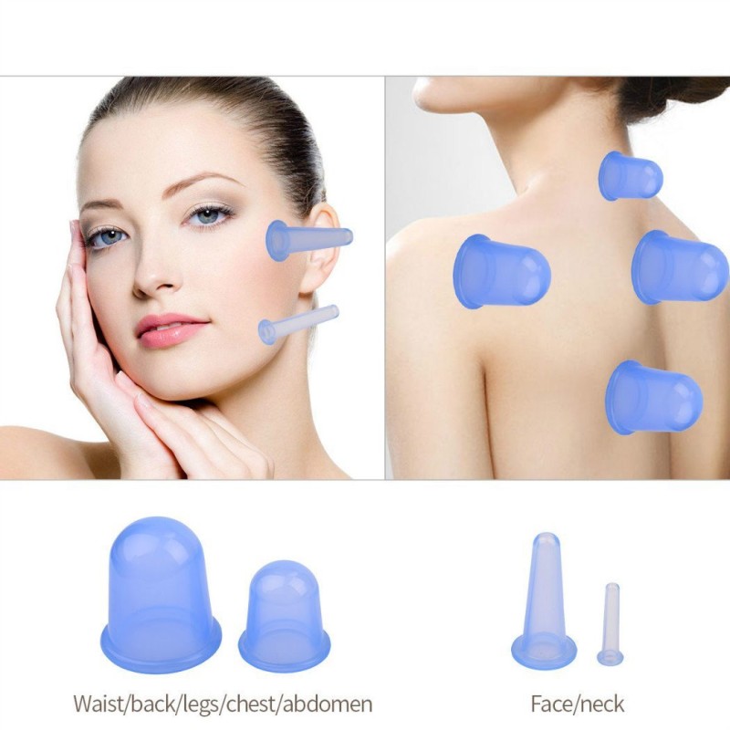 Facial Cups Set Factory - OEM Hot Sale 4pcs/Set Facial Cups Set Anti Cellulite Medical