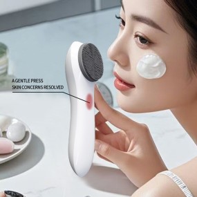 Facial Cleansing Brush Manufacturer - OEM Mini Electric Silicone Ultrasonic Deep Cleaning