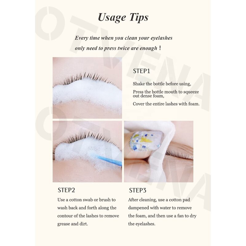 Eyelash Cleanser Manufacturer - Private Label Foam Mousse Shampoo Pump