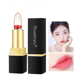 Jelly Flower Lipstick Supplier - OEM Golden Luxury Transparent Jelly