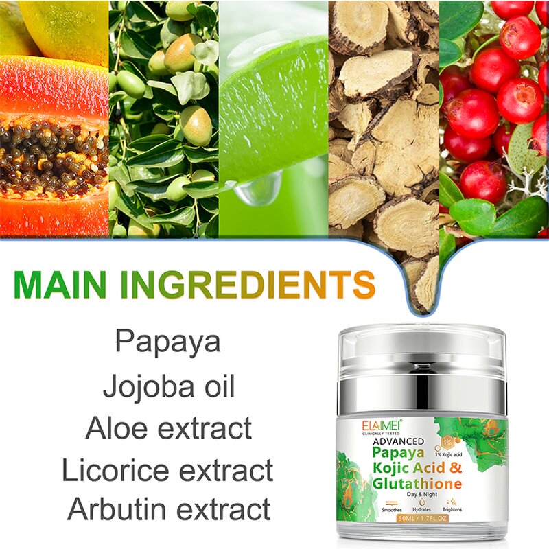 Facial Treatment Cream Factory - OEM ELAIMEI Papaya Kojic Acid 50ml