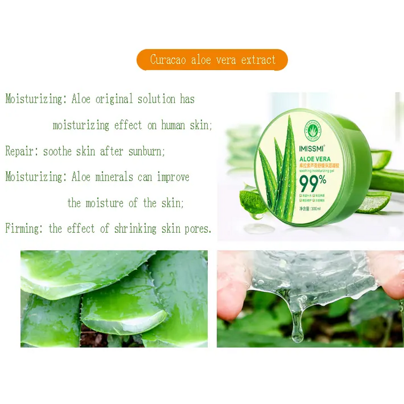 Aloe Vera Gel Supplier - OEM IMISSMI 99% Deep Moisturizing Soothing