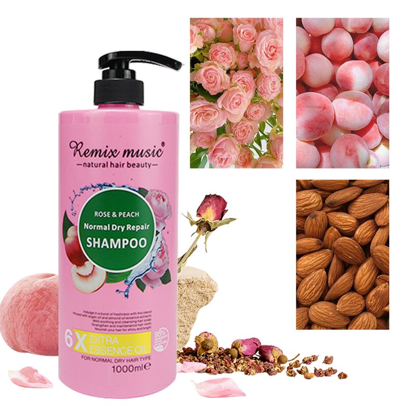 Shampoo Supplier - OEM Large 1000ml Black Rice Black Hair