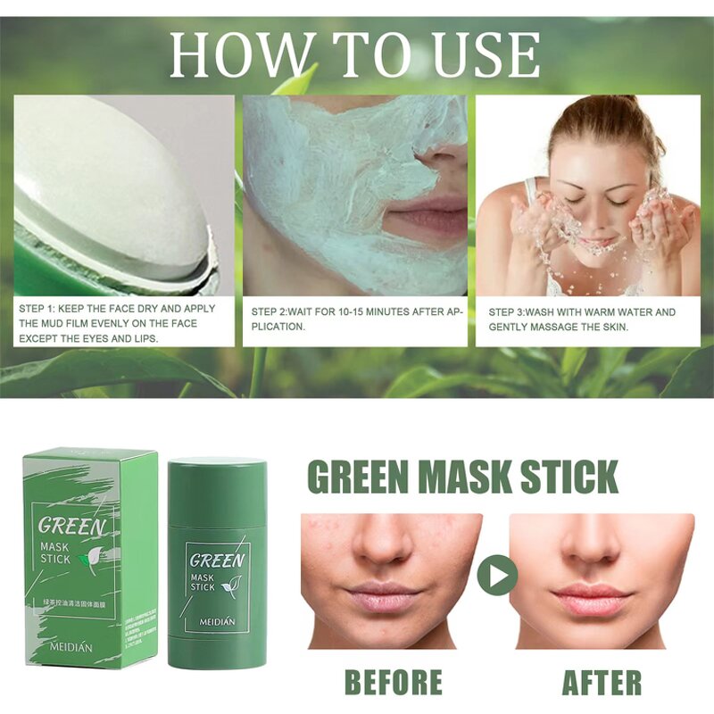 Solid Mask Stick Supplier - OEM Deep Cleaning Removes Acne Soothes