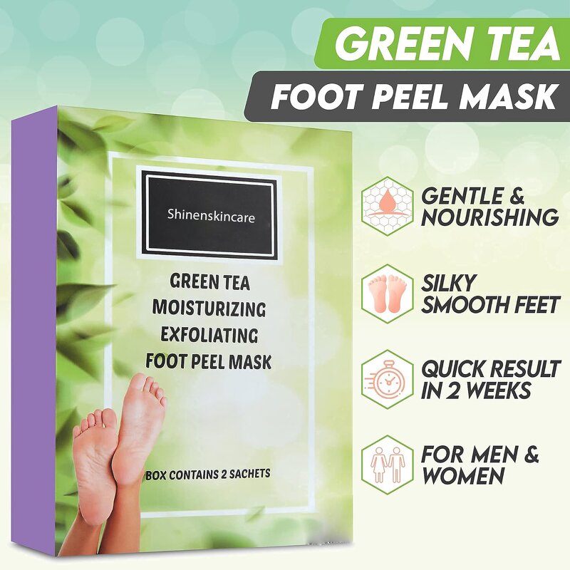 Exfoliation Peel Foot Mask Factory - OEM Green Tea Moisturizing Glycolic