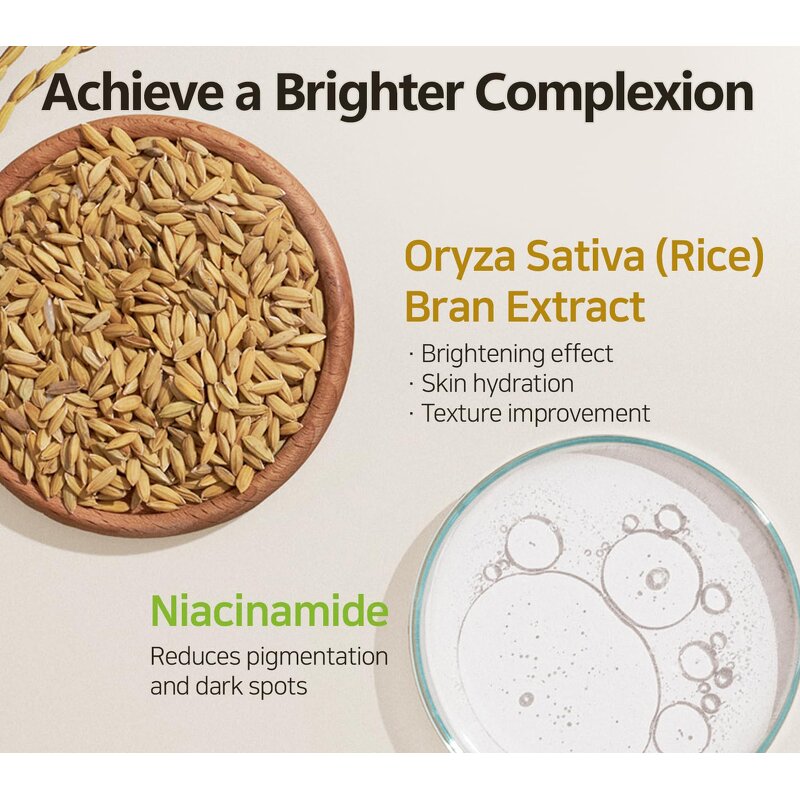 Rice Water Face Wash Set Manufacturer - OEM Korean Coemtic Whitening Brightening