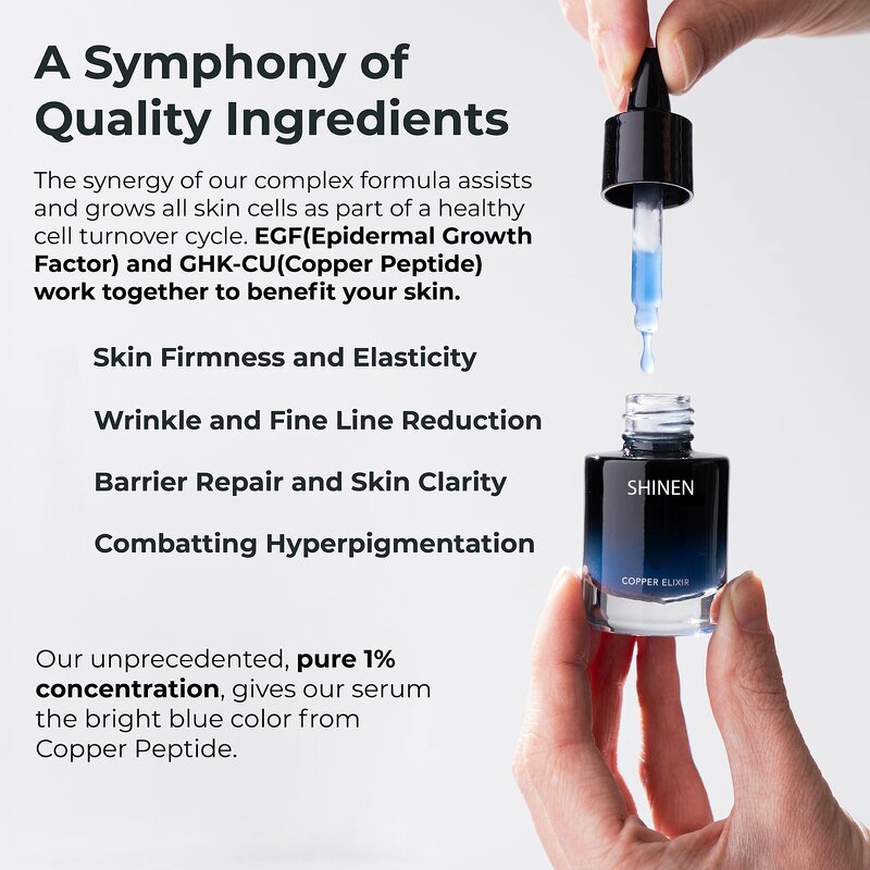 Blue Copper Peptide Serum Manufacturer - OEM 30ml Blue Copper Peptide Face